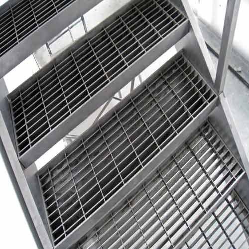 Hot Dipped Steel Grating Stair Tread Galvanized Stair Treads